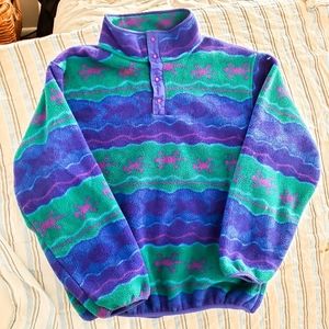Vintage Ll Bean Pull Over Fleece